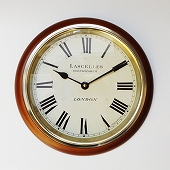 ロジャーラッセル Roger Lascelles 製 掛け時計 アナログ 秒針なし レトロ 木製 ローマ数字 英国デザイン　(RLC-WR-LASC)