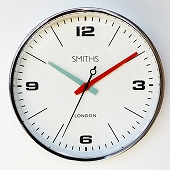 ロジャーラッセル Roger Lascelles 製 おしゃれ アナログ 掛け時計 メタル メタリック 英国デザイン　(RLC-SM-DRAKE)