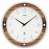 AMS社 掛け時計 ドイツ製 木調 リビング ギフト 茶系 AMS5565 30%OFF 納期1ヶ月程度　(YM-AMS5565)