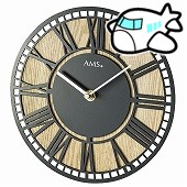 AMS ドイツ製 置き時計 22cm 1231 ウッド アナログ ローマ数字 30%OFF 納期1ヶ月程度　(YM-AMS1231)