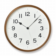 Lemnos レムノス 掛け時計 天然木 木製 シンプル アナログ スイープムーブメント  「ルート」　(TL-NY21-08)