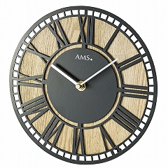 AMS ドイツ製 置き時計 22cm 1231 ウッド アナログ ローマ数字 30%OFF 国内在庫 即納　(YM-AMS1231J)