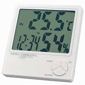 エンペックス EMPEX 置き時計 デジタル 湿度計 温度計 カレンダー 掛置兼用　(EP-TD-8240)