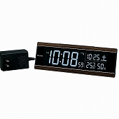 セイコー(SEIKO) 目覚まし時計 電波時計 デジタル コンセント式 カレンダー 温湿度計 C3シリーズ DL306B