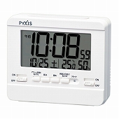 セイコー(SEIKO) 目覚まし時計 デュアルアラーム カレンダー 温湿度表示 掛置兼用 NR538W