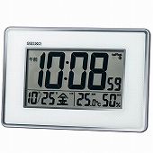 セイコー(SEIKO) 掛け時計 電波時計 デジタル 温度計 湿度計 掛置兼用 カレンダー SQ443S