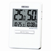 セイコー(SEIKO) 置き時計 トラベルクロック 電波時計 デジタル カレンダー 温湿度 SQ797W