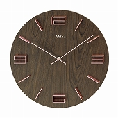 AMS社 大型 掛け時計 ドイツ製 アナログ 木調 リビング AMS9591 30%OFF 国内在庫 (YM-AMS9591)