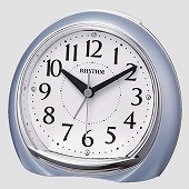 シチズン (CITIZEN) 置き時計 クオーツ めざまし時計 音の静かな連続秒針 目覚まし時計 リフレR665