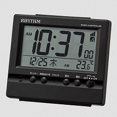 シチズン (CITIZEN) 置き時計 電波デジタルめざまし時計 電子音アラーム 前面名入れスペース シンプルなデザイン フィットウェーブヴィスタ