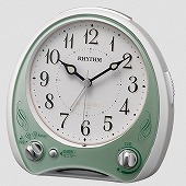 シチズン (CITIZEN) 置き時計 クオーツメロディめざまし時計 滑らかに動く連続秒針 38曲のオーロラサウンドメロディ アラーム アリアカンタービレN