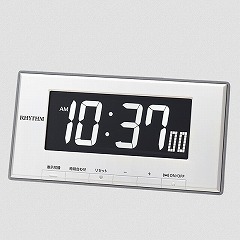 シチズン (CITIZEN) 置き時計 クオーツめざまし時計 電子音アラーム 「時刻」「日付」「温度・湿度」表示切替機能 ルーク デジットD78