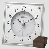 シチズン (CITIZEN) 置き時計 コンパクトなデザイン ギフトに最適 実用的 アラーム付クオーツ置時計 8RG625-003