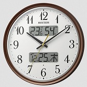 シチズン (CITIZEN) 掛け時計 電波 連続秒針（夜眠る秒針） 電波OFF カレンダー表示付（2099年1まで表示可能）