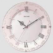シチズン (CITIZEN) 掛け時計 「心の安らぎ」を表現した掛時計 さりげなく薔薇の模様を施した淡いピンク色の上品なデザイン アラカルト538