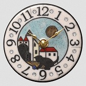 シチズン (CITIZEN) 掛け時計 掛置兼用 イタリア製 陶器 情熱の国イタリアから届いたアートの世界 動物を描いた人気のシリーズ ザッカレラZ939