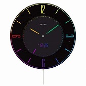 シチズン (CITIZEN) 掛け時計 掛置兼用 アナログ表示×電波時計×常時点灯 薄型掛時計タイプ 七色に変化するグラデーションモード 夜景 癒し Iroria A（イロリア エー）