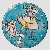 シチズン (CITIZEN) 掛け時計 掛置兼用 イタリア製 陶器 シンプルなラインアートでキャラクターを配置 白地と鮮やかなカラーとのコントラスト Alice/Pottery Clock