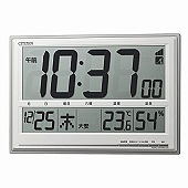 シチズン (CITIZEN) 掛け時計 掛置兼用 電波時計 見やすいLCD表示 オフィスに合う明るいカラー 前面名入OK 8RZ199-019