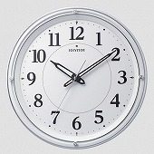 シチズン (CITIZEN) 掛け時計 調光調色ができる自動点灯ライト付 掛時計 スワロフスキー 留め飾り付 リバライト533