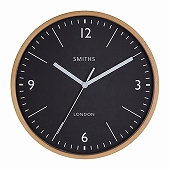 ロジャーラッセル SMITHS 掛け時計 おしゃれ 黒い文字盤 木製 アナログ 英国デザイン　(RLC-SMSWSMI)