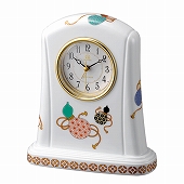 リズム時計 RHYTHM シチズン CITIZEN 置き時計 陶器 磁器 有田焼 和室 日本製 瓢絵 （ひさごえ） 置き時計 SALE在庫限り50%OFF