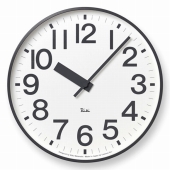 Lemnos レムノス 掛け時計 アナログ 25cm アルミ 日本製 渡辺力 RIKI リキ パブリック クロック WR22-07　(TL-WR22-07)