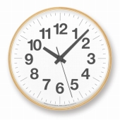 Lemnos レムノス 掛け時計 シンプル 小型 アナログ おしゃれ プライウッド 算用数字 ナンバーの時計 PLY　(TL-YK21-14)