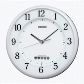 セイコー(SEIKO)  掛け時計電波時計 カレンダー スイープ秒針 おやすみ秒針 ネクスタイム ZS255W