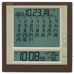 セイコー(SEIKO)  置き時計 デジタル 電波時計 スヌーズ マンスリーカレンダー カレンダー 温湿度計 SQ422B