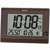 セイコー(SEIKO)  置き時計 デジタル 電波時計 掛置兼用 カレンダー 温度計 湿度計 SQ448B