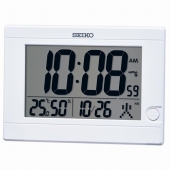 セイコー(SEIKO)  置き時計 デジタル 電波時計 掛置兼用 カレンダー 温度計 湿度計 SQ447W