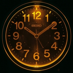 セイコー(SEIKO)  目覚まし時計 アナログ スイープ秒針 スヌーズ 夜でも見える 夜間自動点灯 スタンダード KR518G