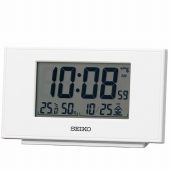 セイコー(SEIKO)  目覚まし時計 デジタル スヌーズ 電波時計 温湿度計 SQ790W