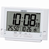 セイコー(SEIKO)  目覚まし時計 デジタル 電波時計 カレンダー 六曜 温度計 湿度計 SQ320W