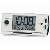 セイコー(SEIKO)  RAIDEN 目覚まし時計 大音量 電波時計 デジタル 複数アラーム ライデン カレンダー 温度計 湿度計 NR539W