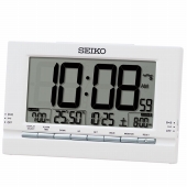 セイコー(SEIKO)  目覚まし時計 デジタル スヌーズ 電波時計 温度計 湿度計 スタンダード SQ323W