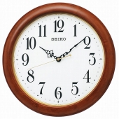 セイコー(SEIKO)  掛け時計 アナログ 電波時計 木枠 スイープ秒針 スタンダード KX246B