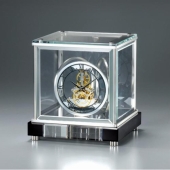セイコー(SEIKO)  DECOR デコール 置き時計 アナログ スケルトン キューブ 黒大理石 日本製　AZ753S